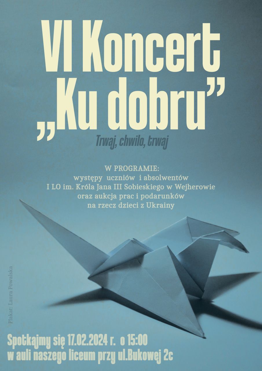 Poprawione plakat do druku CMYK koncert ku dobru LPowalska